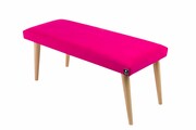 Ławeczka Pufa Tapicerowana Siedzisko Gładkie Różowy LPG-10 Rozmiary od 50 cm do 120 cm Emra Wood Design