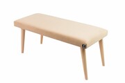 Ławeczka Pufa Tapicerowana Siedzisko Gładkie Cappucino LPG-10 Rozmiary od 50 cm do 120 cm Emra Wood Design