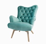 Fotel uszak CHESTERFIELD Mięta Zieleń Emra Wood Design