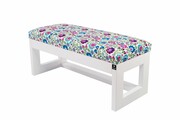 Ławka Pufa Tapicerowana Siedzisko Gładkie Kwiaty Łowieckie LPG-16 Rozmiary od 50 cm do 200 cm Emra Wood Design