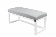 Ławka Pufa Tapicerowana Siedzisko Gładkie Ekoskóra Popiel LPG-2 Rozmiary od 50 cm do 200 cm Emra Wood Design