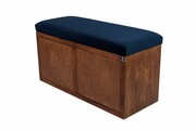 Ławka Szafka Pufa Tapicerowana Siedzisko Gładkie Granatowy LGS-6 Rozmiary od 50 cm do 200 cm Emra Wood Design