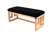 Ławka Szafka Pufa Tapicerowana Siedzisko Gładkie Czarny LGS-54 Rozmiary od 50 cm do 200 cm Emra Wood Design