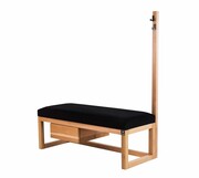 Ławka Szafka Pufa Tapicerowana Siedzisko Gładkie Czarny Wieszak LGS-13 Rozmiary od 50 cm do 200 cm Emra Wood Design