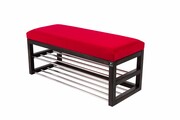 Ławka Pufa Tapicerowana Siedzisko Gładkie Czerwony LPG-5 Rozmiary od 50 cm do 200 cm Emra Wood Design