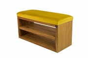Ławka Szafka Pufa Tapicerowana Siedzisko Gładkie Cytrynowa Żółcień LGS-5 Rozmiary od 50 cm do 200 cm Emra Wood Design