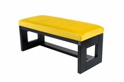 Ławka Pufa Tapicerowana Siedzisko Gładkie Żółcień Cytrynowa LPG-6 Rozmiary od 50 cm do 200 cm Emra Wood Design