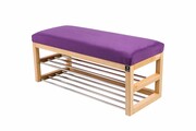 Ławka Pufa Tapicerowana Siedzisko Gładkie Fioletowy LPG-5 Rozmiary od 50 cm do 200 cm Emra Wood Design