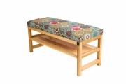 Ławka Szafka Pufa Tapicerowana Siedzisko Gładkie Hexagony Mandala LGS-78 Rozmiary od 50 cm do 200 cm Emra Wood Design