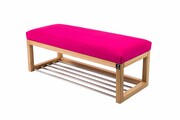 Ławka Pufa Tapicerowana Siedzisko Gładkie Różowy LPG-4 Rozmiary od 50 cm do 200 cm Emra Wood Design
