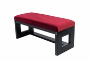 Ławka Pufa Tapicerowana Siedzisko Gładkie Bordowy LPG-6 Rozmiary od 50 cm do 200 cm Emra Wood Design