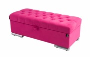 Kufer Pikowany CHESTERFIELD Różowy / Model Q-6 Rozmiary od 50 cm do 200 cm Emra Wood Design