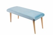 Ławeczka Pufa Tapicerowana Siedzisko Gładkie Jasny Błękit LPG-10 Rozmiary od 50 cm do 120 cm Emra Wood Design