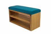 Ławka Szafka Pufa Tapicerowana Siedzisko Gładkie Turkus LGS-5 Rozmiary od 50 cm do 200 cm Emra Wood Design