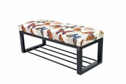 Ławka Pufa Tapicerowana Butterfly 05 Stal LGM-6 Rozmiary od 50 cm do 200 cm Emra Wood Design