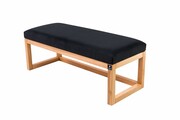 Ławka Pufa Tapicerowana Siedzisko Gładkie Czarny LPG-2 Rozmiary od 50 cm do 200 cm Emra Wood Design