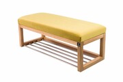 Ławka Pufa Tapicerowana Siedzisko Gładkie Żółcień Cytrynowa LPG-4 Rozmiary od 50 cm do 200 cm Emra Wood Design