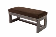 Ławka Pufa Tapicerowana Siedzisko Gładkie Brązowy LPG-16 Rozmiary od 50 cm do 200 cm Emra Wood Design