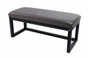 Ławka Pufa Tapicerowana Siedzisko Gładkie Ekoskóra Grafit LPG-2 Rozmiary od 50 cm do 200 cm Emra Wood Design
