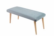 Ławeczka Pufa Tapicerowana Siedzisko Gładkie Popiel LPG-10 Rozmiary od 50 cm do 120 cm Emra Wood Design