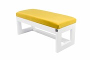 Ławka Pufa Tapicerowana Siedzisko Gładkie Żółcień Cytrynowa LPG-16 Rozmiary od 50 cm do 200 cm Emra Wood Design