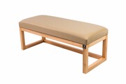 Ławka Pufa Tapicerowana Siedzisko Gładkie Ekoskóra Beż LPG-2 Rozmiary od 50 cm do 200 cm Emra Wood Design