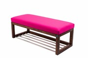 Ławka Pufa Tapicerowana Siedzisko Gładkie Różowy LPG-4 Rozmiary od 50 cm do 200 cm Emra Wood Design