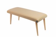 Ławeczka Pufa Tapicerowana Siedzisko Gładkie Ekoskóra Beż LPG-10 Rozmiary od 50 cm do 120 cm Emra Wood Design