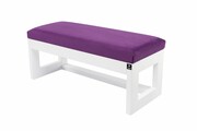 Ławeczka Pufa Tapicerowana Siedzisko Gładkie Fioletowy LPG-16 Rozmiary od 50 cm do 200 cm Emra Wood Design