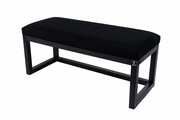 Ławka Pufa Tapicerowana Siedzisko Gładkie Czarny LPG-2 Rozmiary od 50 cm do 200 cm Emra Wood Design