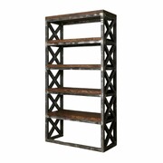 REGAŁ NA KSIĄŻKI DREWNO LITE DĄB JESION OLCHA RNK-5 Emra Wood Design