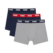 Bokserki męskie Puma 3 pak granatowe, szare 947130 05 Puma
