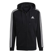 Bluza męska adidas Essentials Full-Zip Hoodie czarna GK9051 adidas