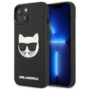 Etui Karl Lagerfeld 3D Rubber Choupette na iPhone 13 mini - czarne Karl Lagerfeld