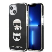Etui Karl Lagerfeld Karl&Choupette Head na iPhone 13 mini - czarne Karl Lagerfeld