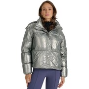 Kurtka damska puchowa 4F F0716 chłodny jasny szary 4FWAW25TDJAF0716 27S 4F