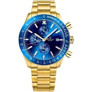 Zegarek Męski Giewont Chronograph Sapphire Złoto Niebieski GW8720-B6 Giewont
