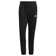 Spodnie męskie adidas Essentials Tapered Cuff 3 Stripes czarne GK8831 adidas