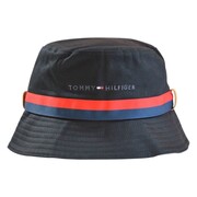 Kapelusz Tommy Hilfiger Established Tape Bucket Czarny - AM0AM08271-0GJ Tommy Hilfiger