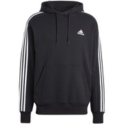 Bluza męska adidas Essentials French Terry 3-Stripes Hoodie czarna IC0435 adidas