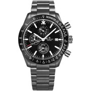 Zegarek Męski Giewont Chronograph Sapphire Czarny GW8720-B1 Giewont
