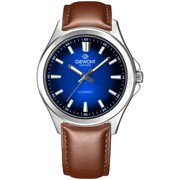 Zegarek Męski Giewont Elegance Sapphire Brązowo Niebieski GW5160-A4 Giewont