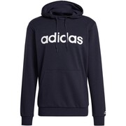 Bluza męska adidas Essentials French Terry Linear Logo Hoodie granatowa GK9066 adidas