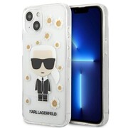 Etui Karl Lagerfeld Flower Ikonik Karl na iPhone 13 mini - przezroczyste Karl Lagerfeld