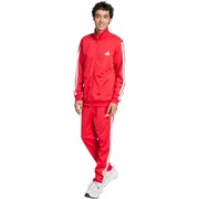 Dres męski adidas Sportswear Basic 3-Stripes Tricot czerwony JX8731 adidas