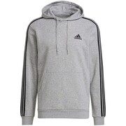 Bluza męska adidas Essentials Fleece 3-Stripes Hoodie szara GK9084 adidas