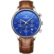 Zegarek Męski Giewont Chronograph Sapphire Brązowo Niebieski GW6310-A5 Giewont