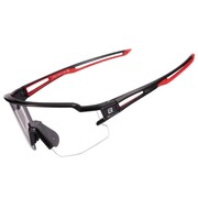 Okulary rowerowe Rockbros 10173 fotochromowe UV400 - czarno-czerwone Rockbros