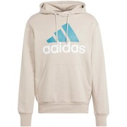 Bluza męska adidas Essentials French Terry Big Logo Hoodie beżowa IJ8584 adidas