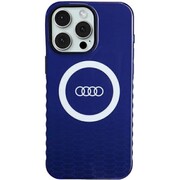 Etui Audi IML Big Logo MagSafe na iPhone 15 Pro Max - niebieskie Audi
